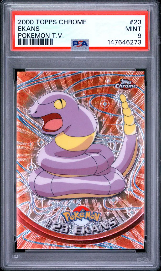 2000 #23 Ekans PSA 9 Topps Chrome T.V.