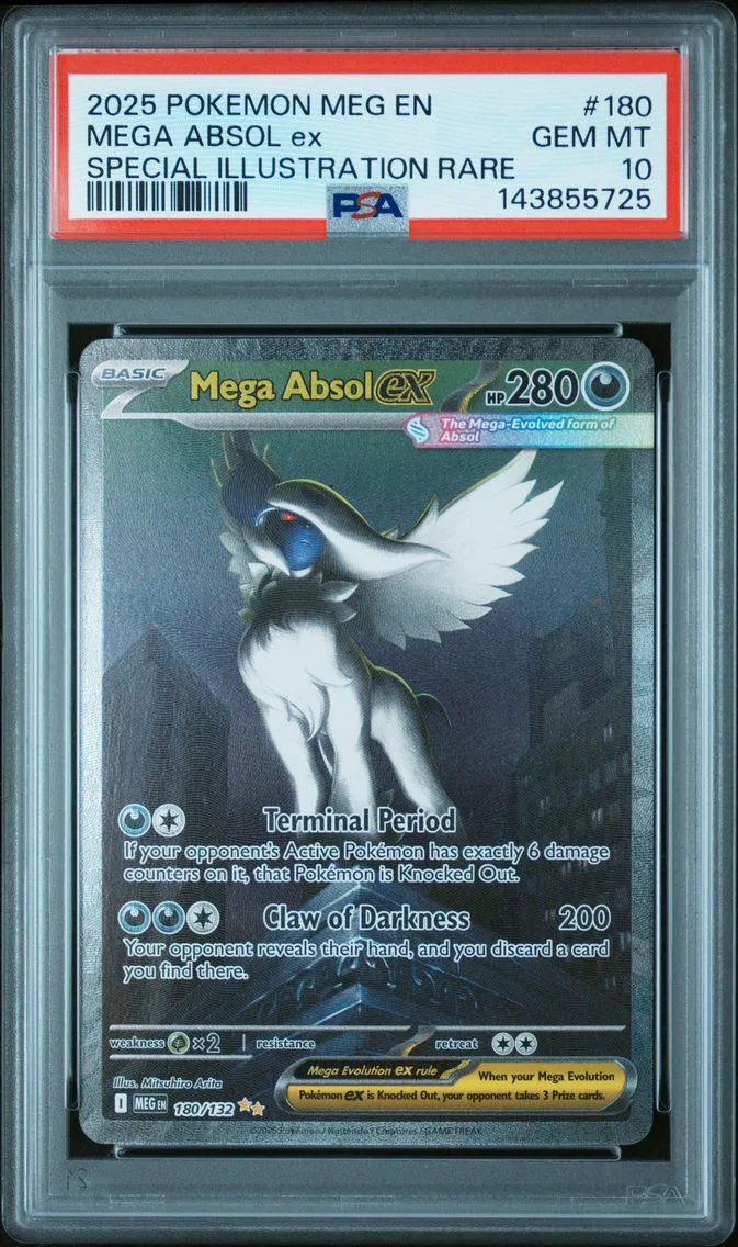 2025 #180 Mega Absol EX PSA 10 Meg EN-Mega Evolution