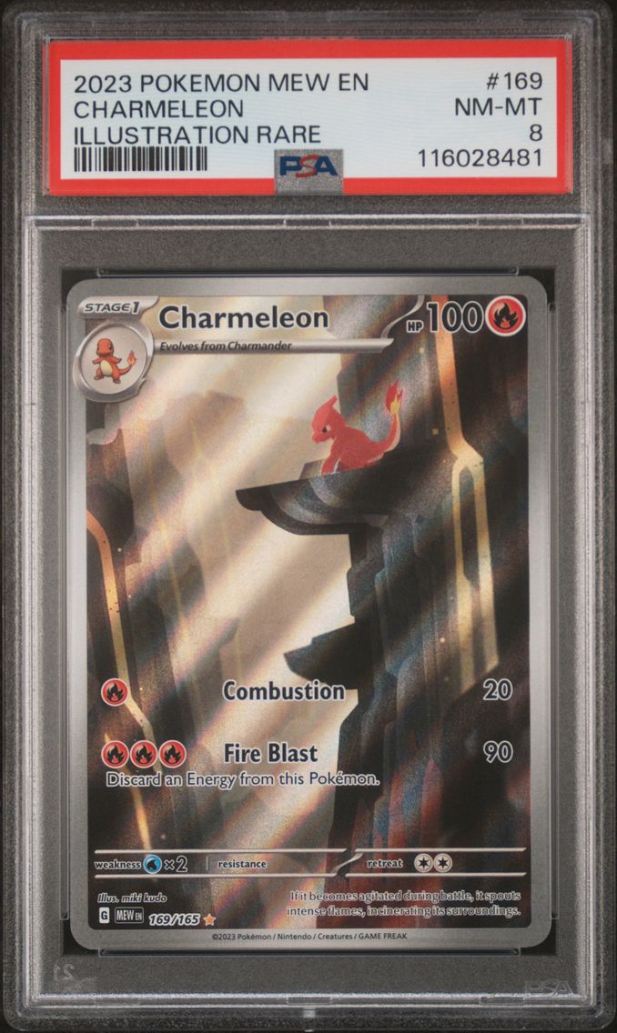 2023 #169 Charmeleon PSA 8 Mew EN-151