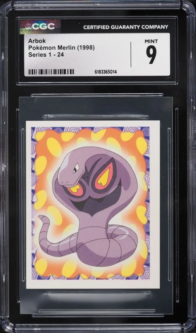 1998 #24 Arbok CGC 9 Pokemon Merlin Series 1