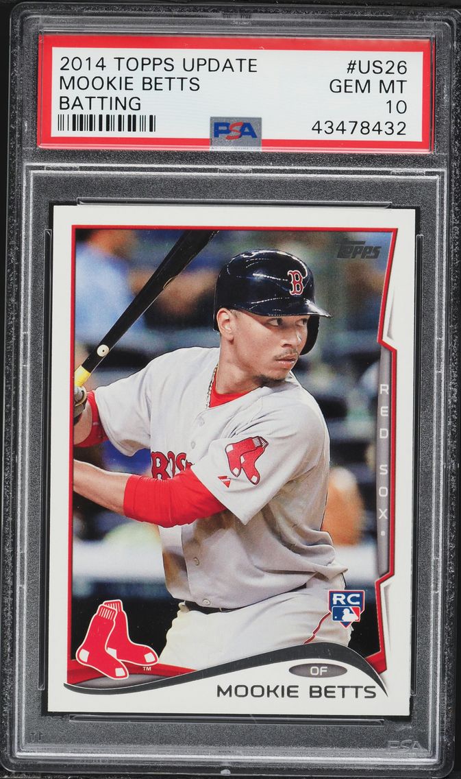 2014 #US26 Mookie Betts PSA 10 Topps Update Baseball