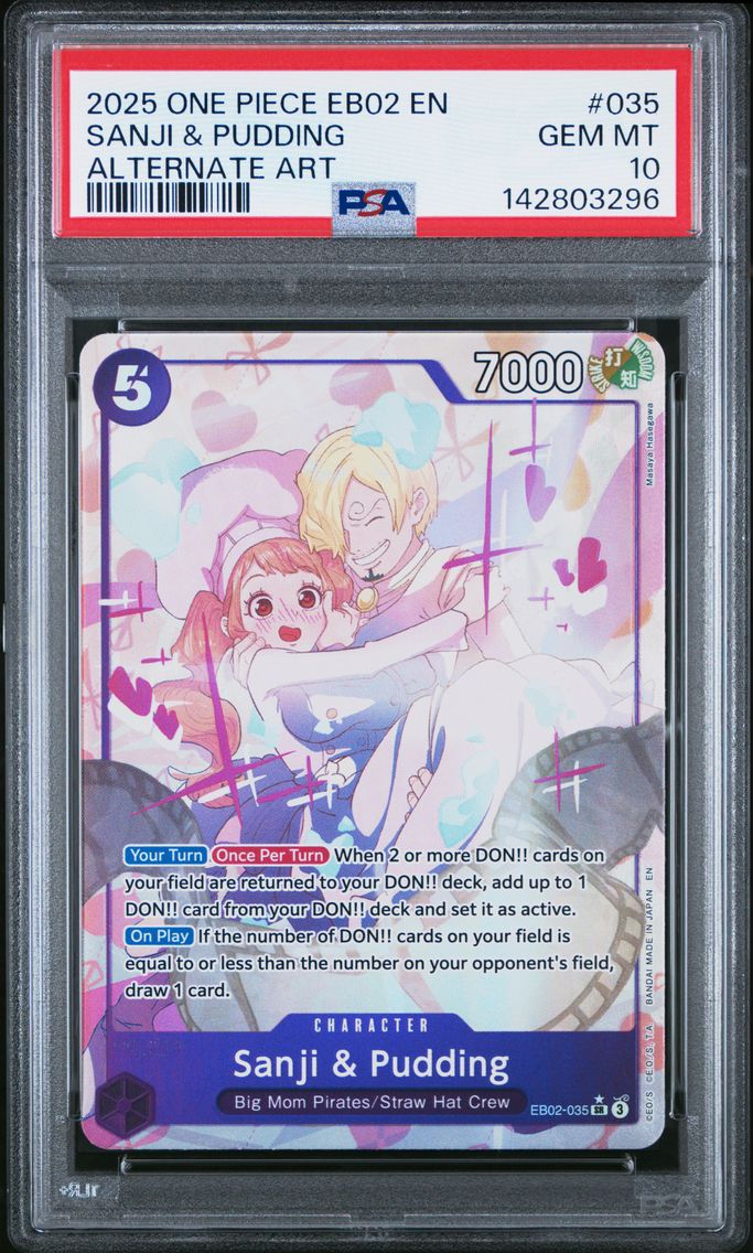 2025 #035 Sanji & Pudding PSA 10 One Piece EB02-Extra Booster -Anime 25th Collection-
