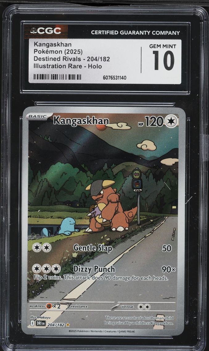 2025 #204 Kangaskhan CGC 10 Dri EN-Destined Rivals Pokemon