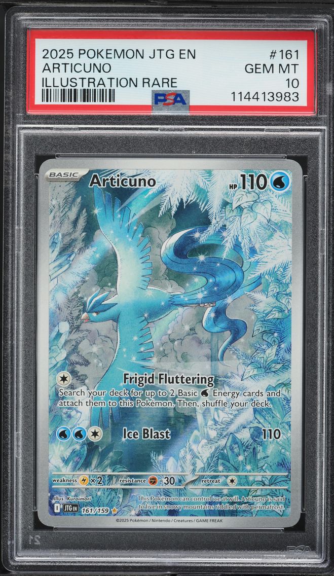2025 #161 Articuno PSA 10 Jtg EN-Journey Together Pokemon