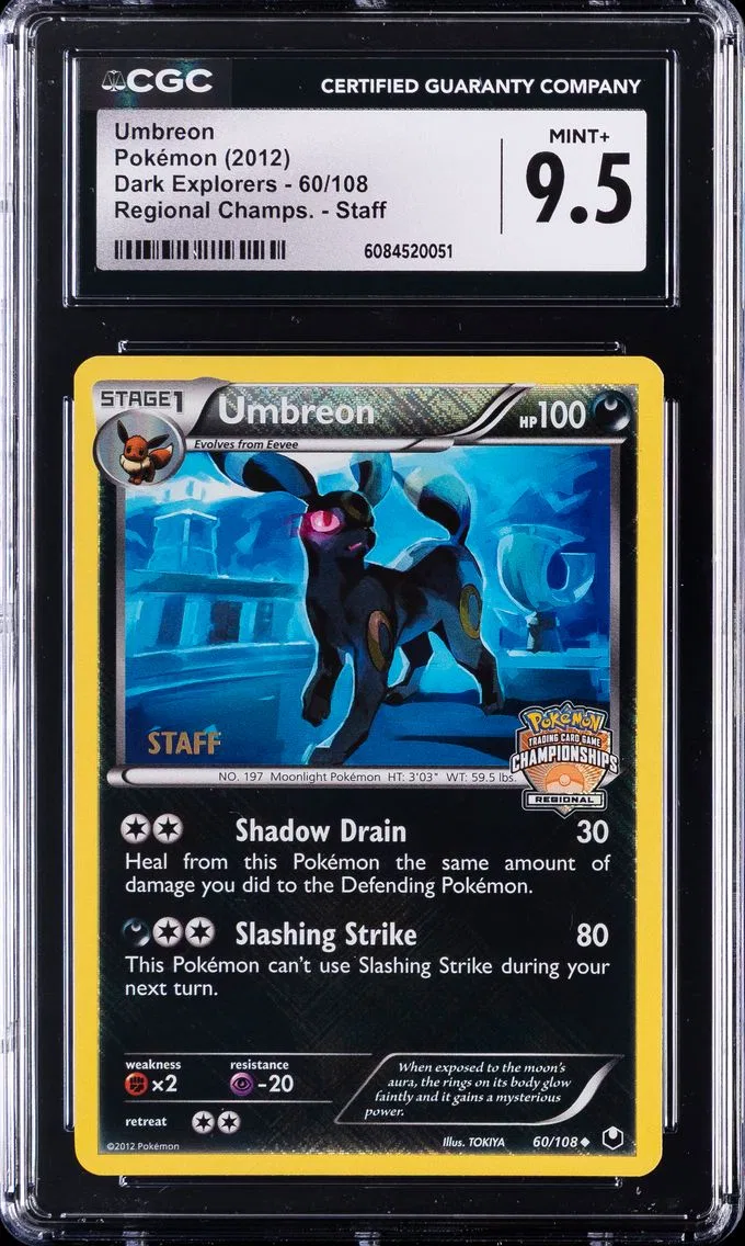 2012 #60 Umbreon-Holo CGC 9.5 Black & White Dark Explorers Pokemon