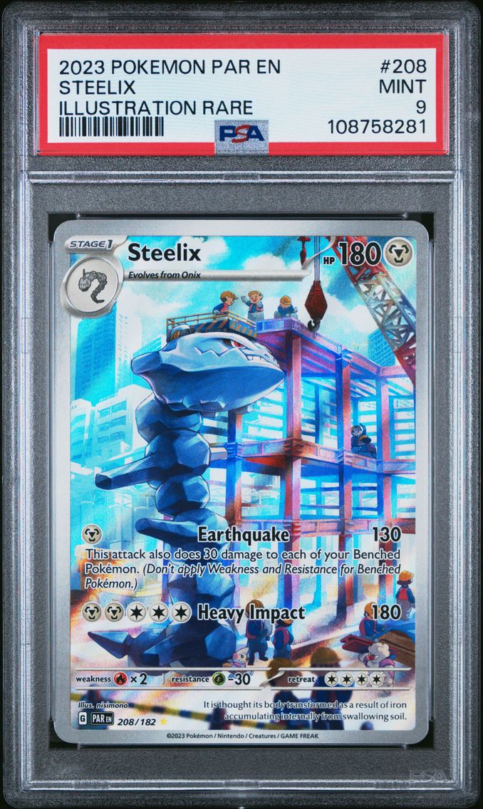 2023 #208 Steelix PSA 9 Par EN-Paradox Rift