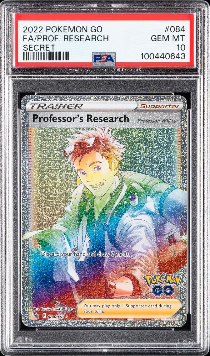 2022 #084 Full Art/Professor's Research PSA 10 Go Pokemon
