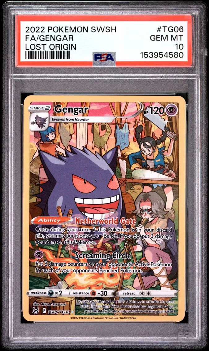 2022 #TG06 Full Art/Gengar PSA 10 Sword & Shield Lost Origin