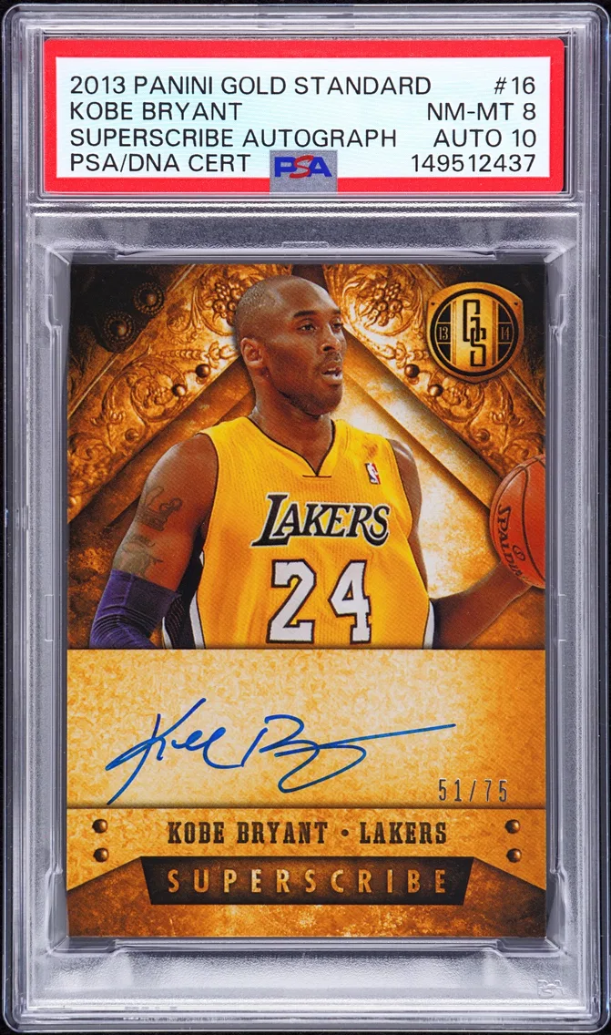 2013 #16 Kobe Bryant PSA 8 Panin