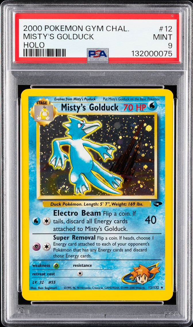 2000 #12 Misty's Golduck PSA 9 Gym Challenge Pokemon