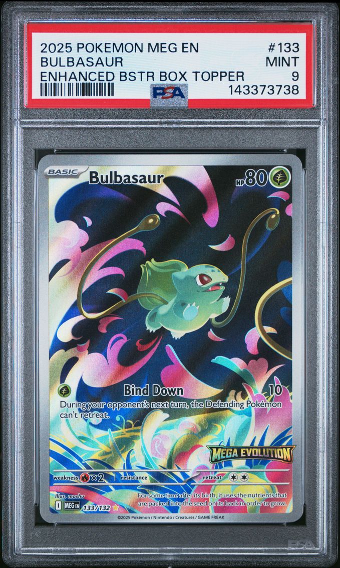 2025 #133 Bulbasaur PSA 9 Meg EN-Mega Evolution