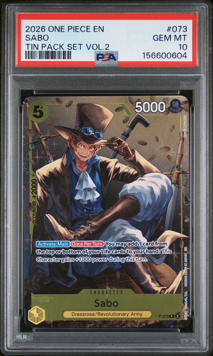 2026 #073 Sabo PSA 10 One Piece Promos