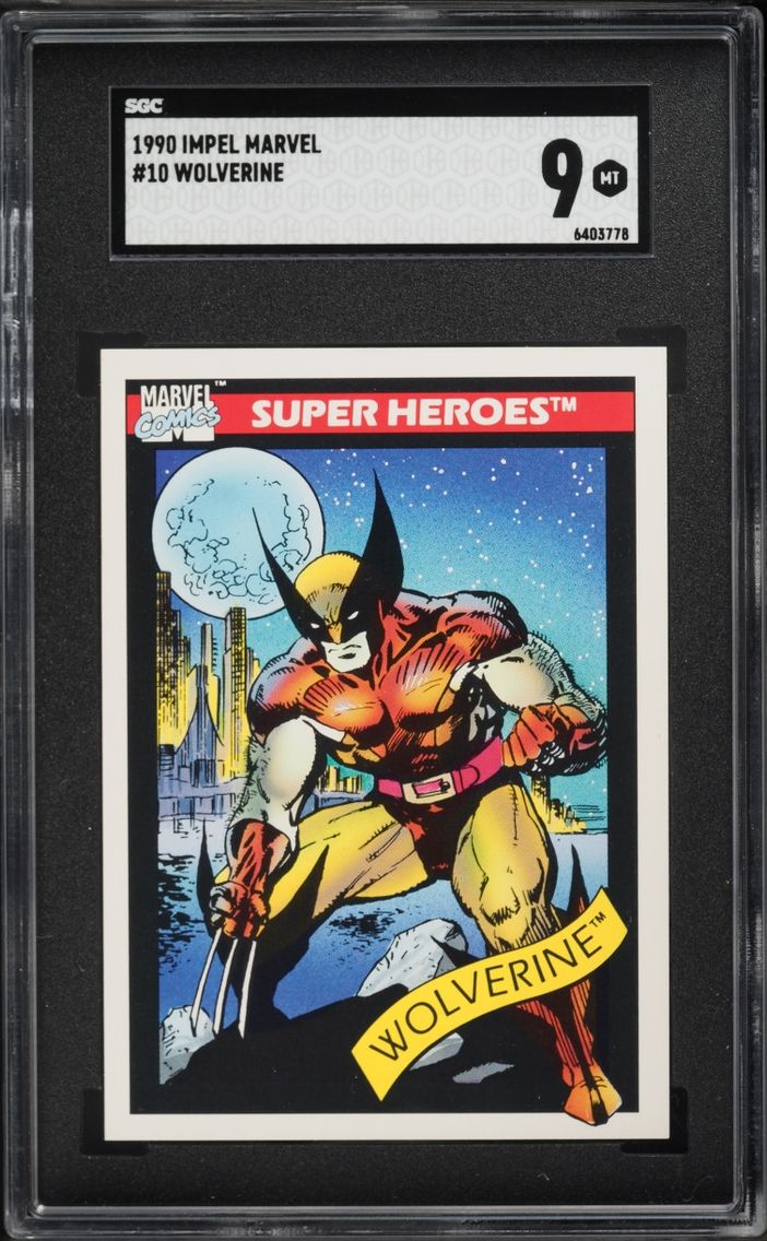 1990 #10 Impel Marvel Universe Wolverine SGC 9 MINT