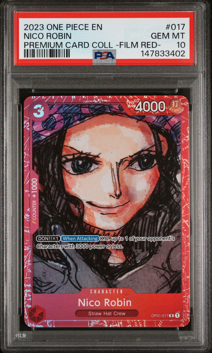 2023 #017 Nico Robin PSA 10 One Piece Premium Card Collection -One Piece Film Red-