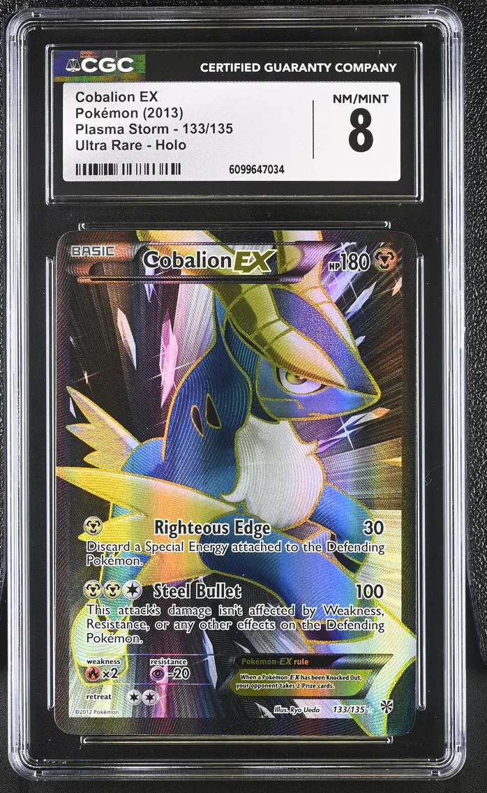 2013 #133 Cobalion EX CGC 8 Plasma Storm - English