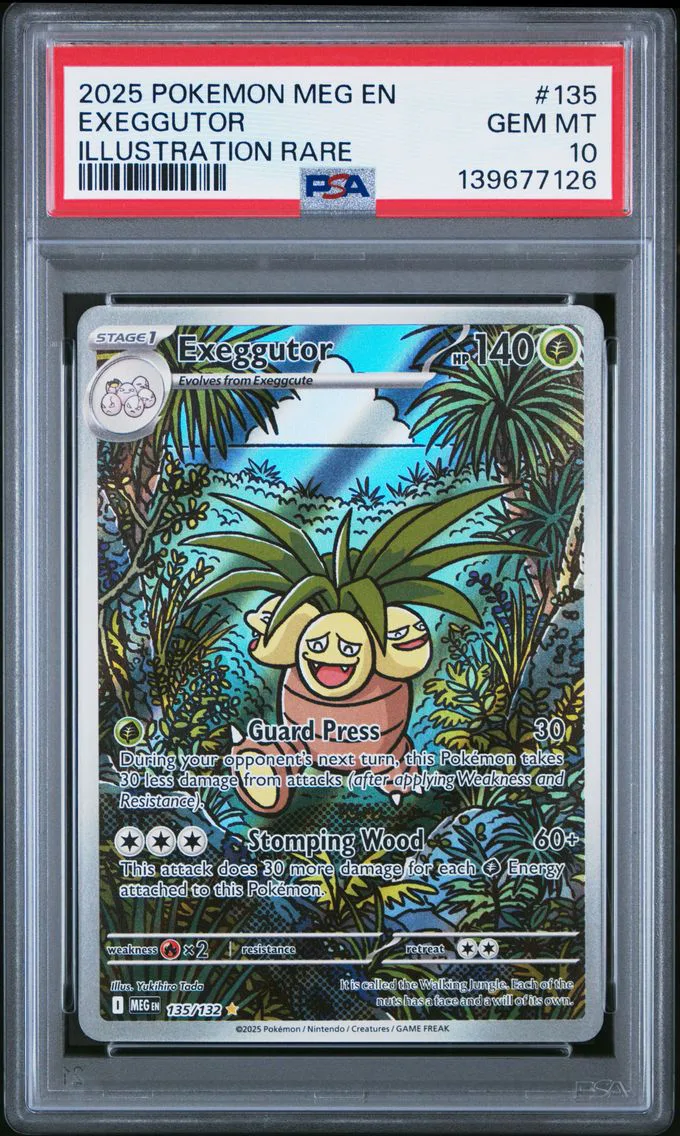 2025 #135 Exeggutor PSA 10 Meg EN-Mega Evolution