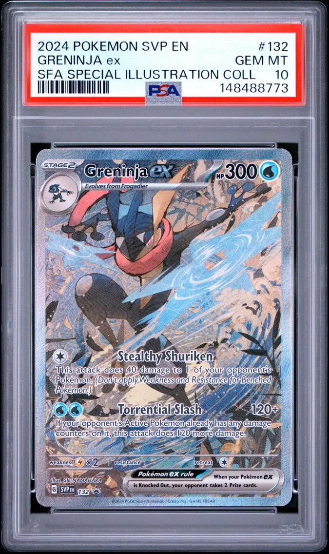 2024 #132 Greninja EX PSA 10 Svp EN-SV Black Star Promo