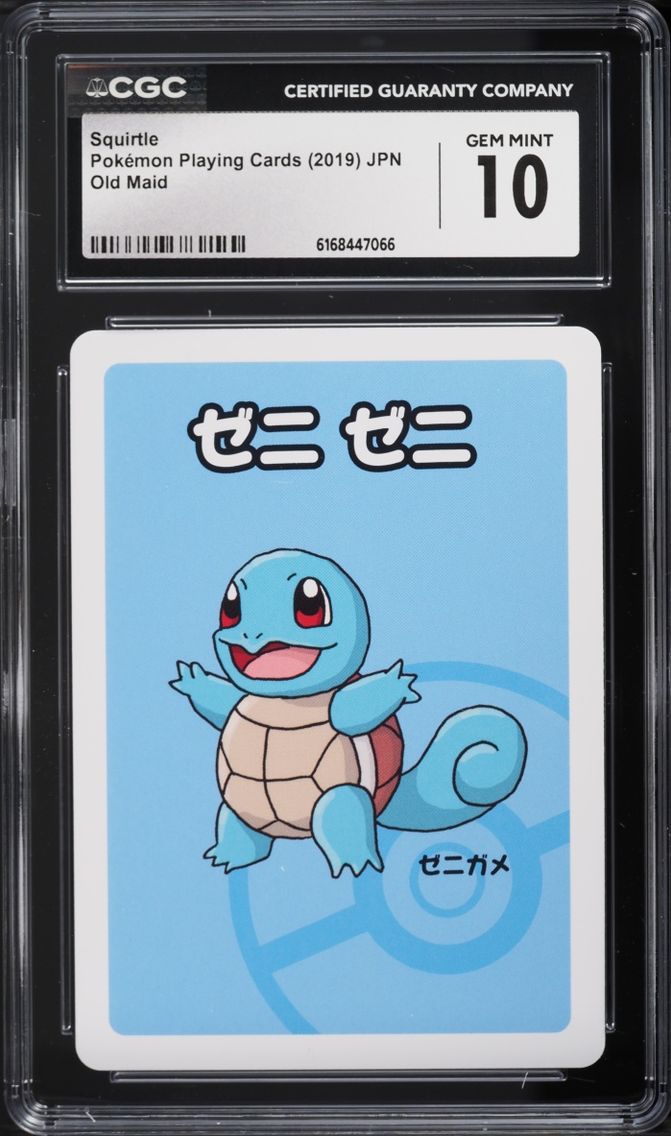 2019 Pokemon Japanese Playing Cards Old Maid Squirtle CGC 10 GEM MINT