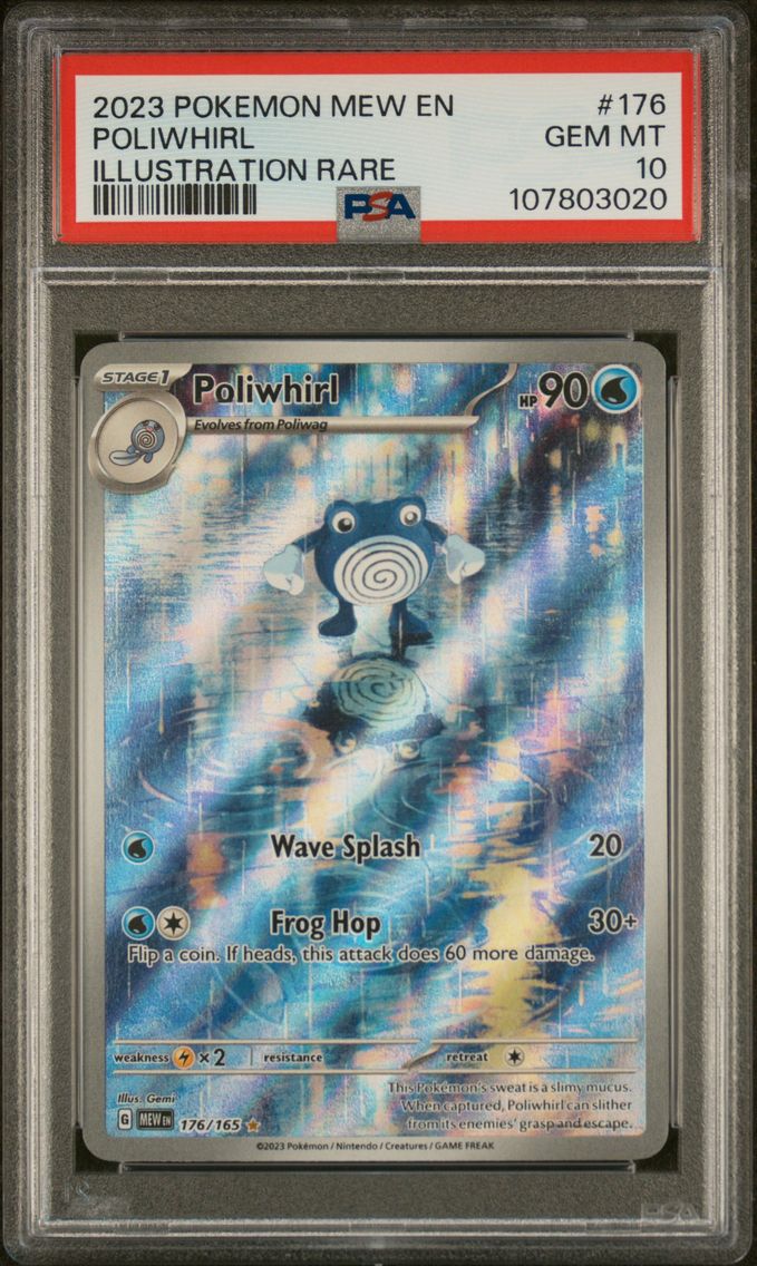 2023 #176 Poliwhirl PSA 10 Mew EN-151 Pokemon