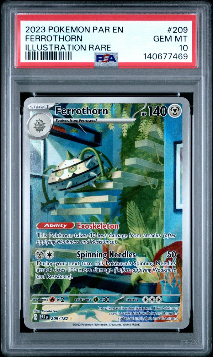 2023 #209 Ferrothorn PSA 10 Par EN-Paradox Rift Pokemon