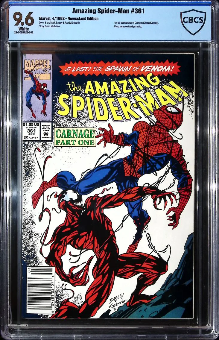 1992 Amazing Spider-Man #361 CBCS 9.6 Marvel Comics