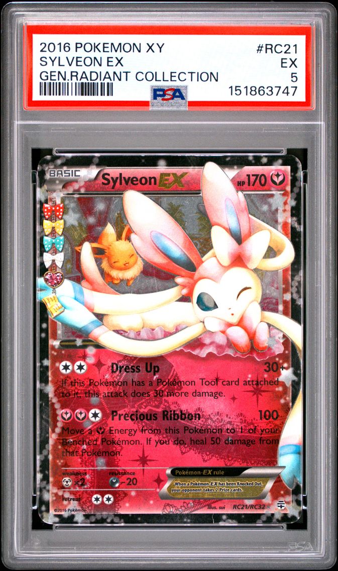 2016 #RC21 Sylveon EX PSA 5 XY Generations Radiant Collection
