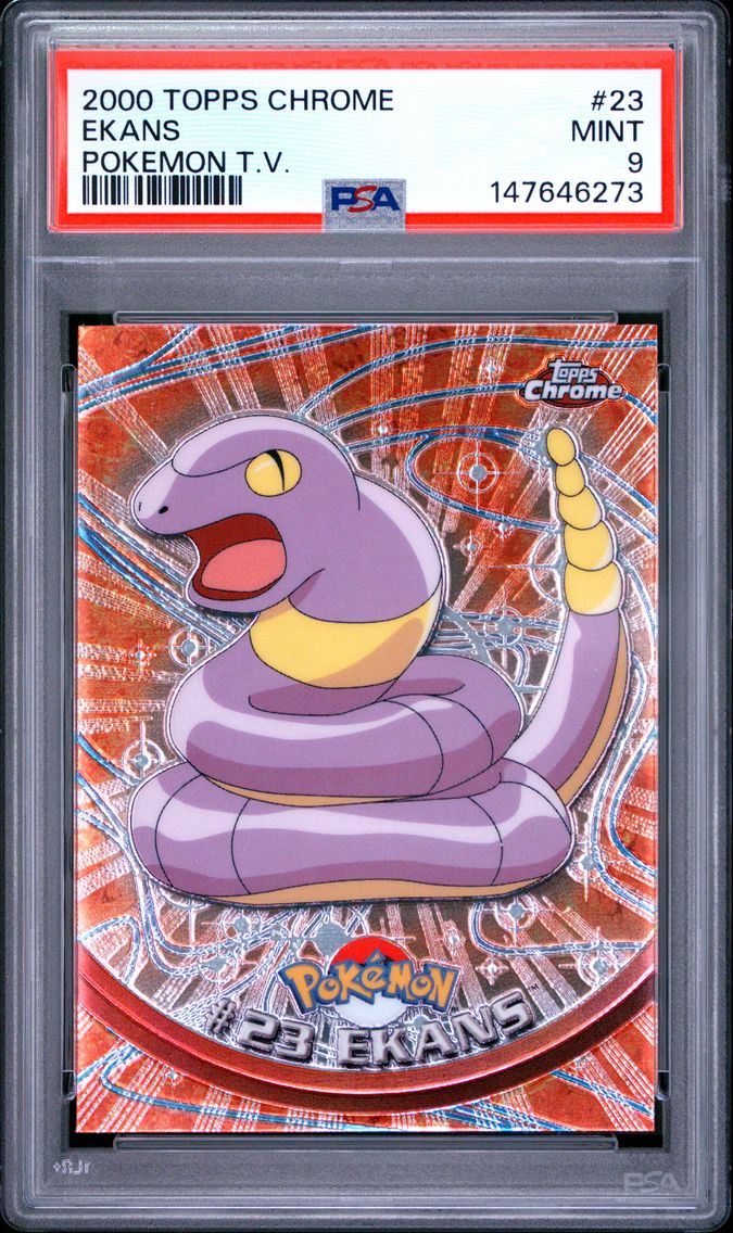 2000 #23 Ekans PSA 9 Topps Chrome T.V.