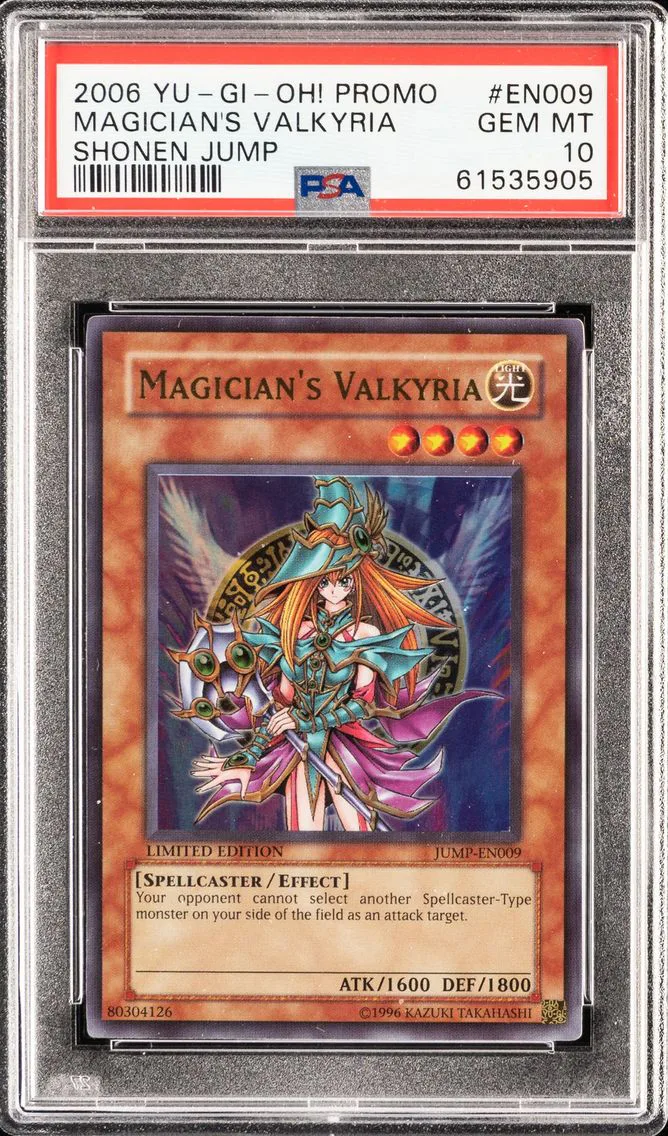 2006 YU-GI-OH PROMO SHONEN JUMP MAGAZINE LIMITED EDITION MAGICIAN'S VALKYRIA JUMP-EN09 PSA 10