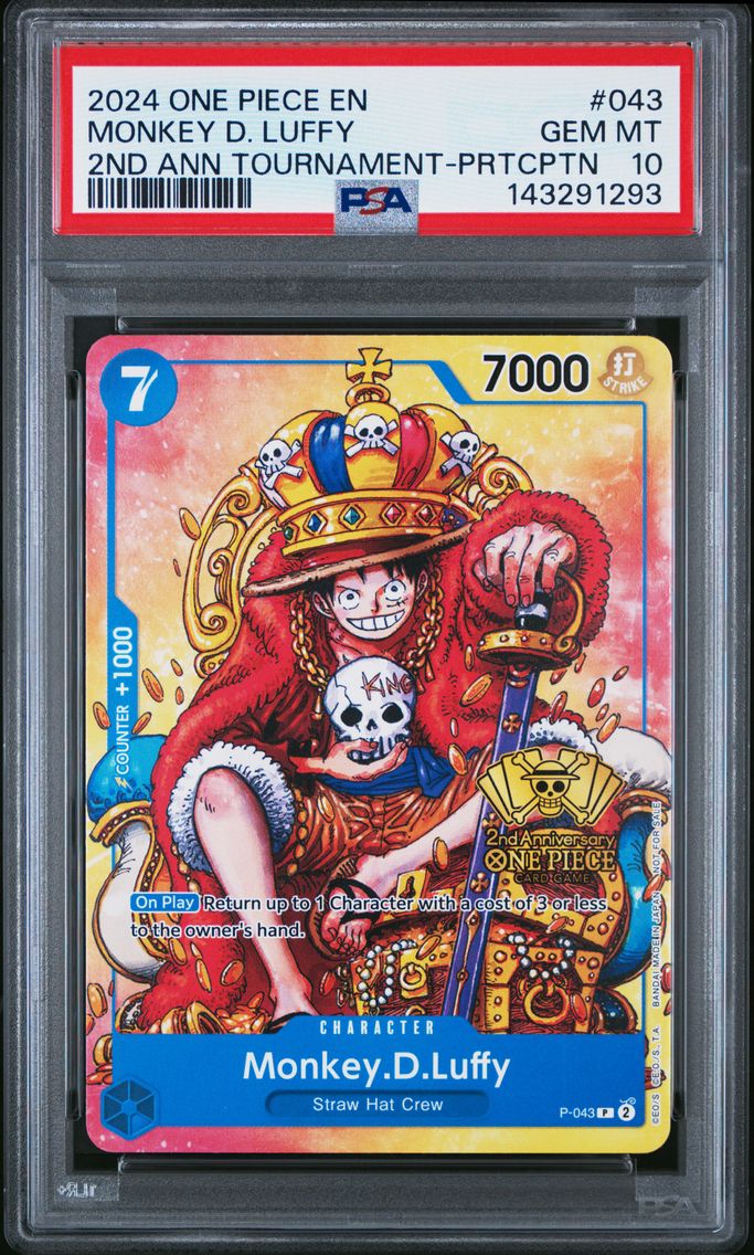 2024 #043 Monkey D. Luffy PSA 10