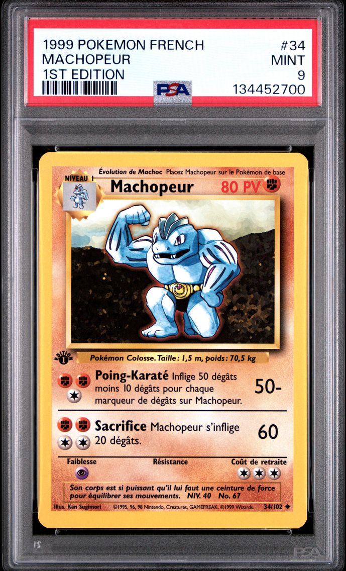 1999 #34 Machopeur 1st Edition PSA 9 French