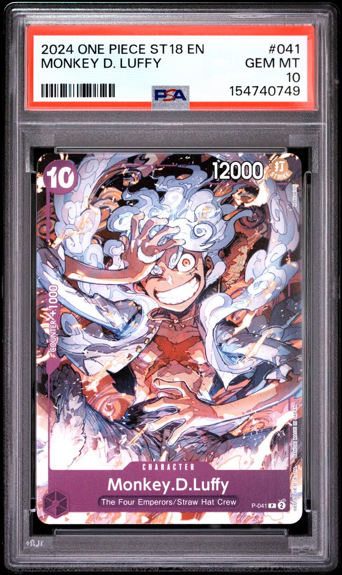 2024 #041 Monkey D. Luffy PSA 10 One Piece Starter Deck ST18-Purple Monkey D. Luffy