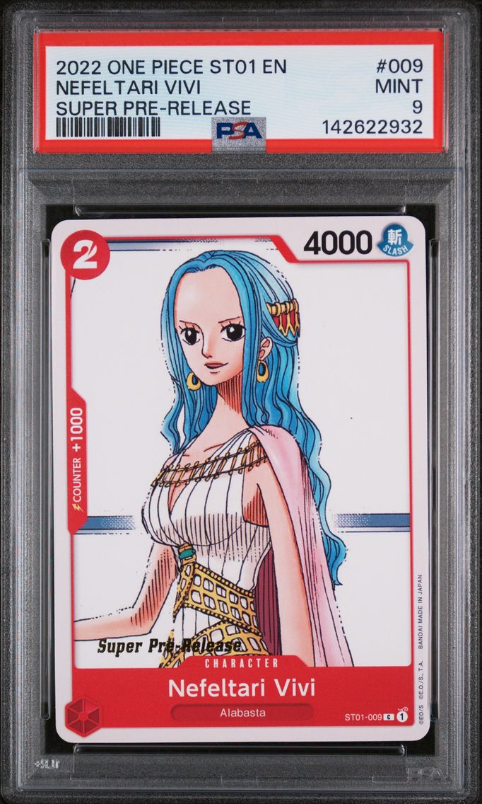 2022 #009 Nefeltari Vivi PSA 9 One Piece Starter Deck ST01-Straw Hat Crew
