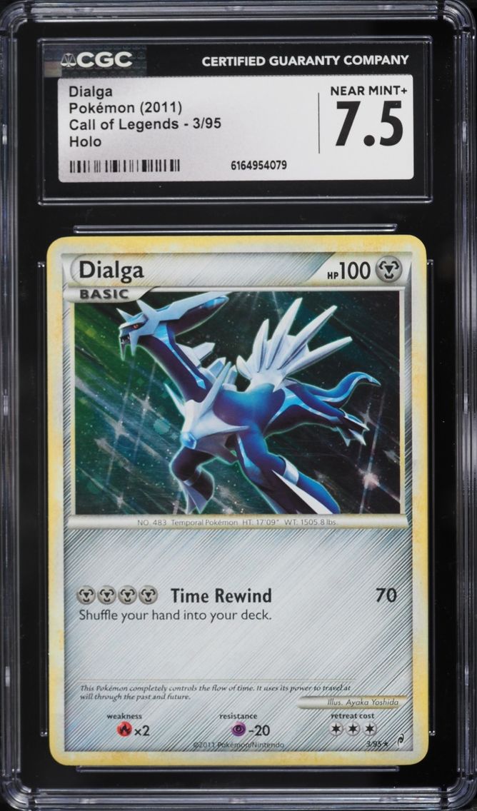2011 Pokemon Call Of Legends Holo Dialga #3 CGC 7.5 NRMT+