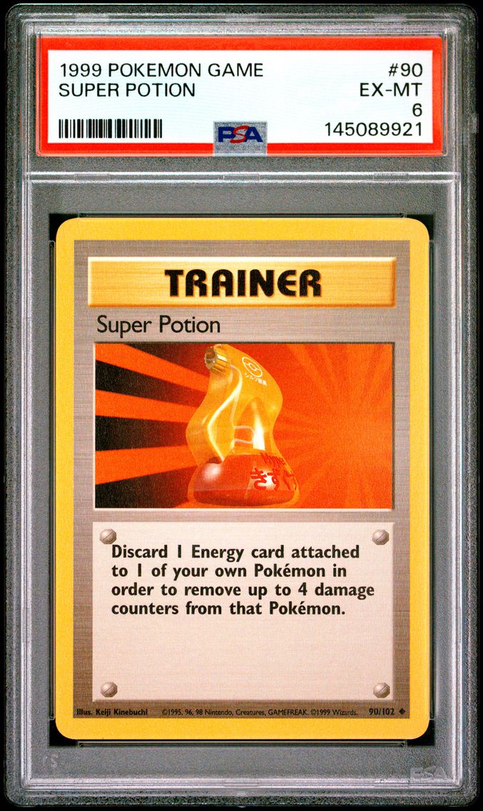1999 #90 Super Potion PSA 6 Game