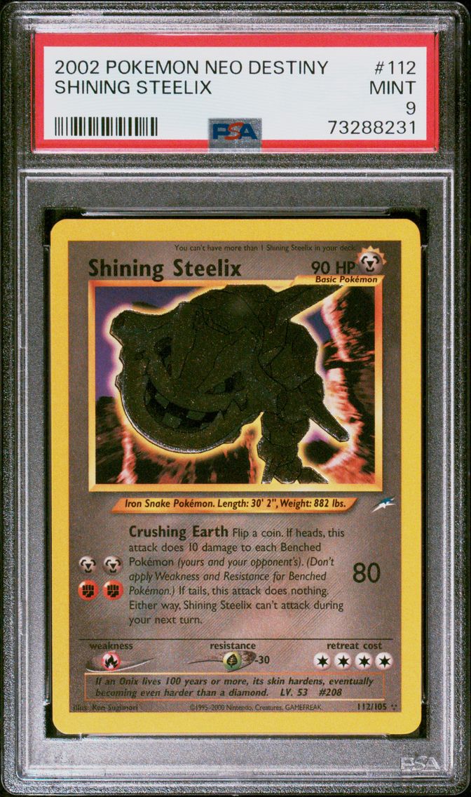 2002 #112 Shining Steelix PSA 9 Neo Destiny Pokemon