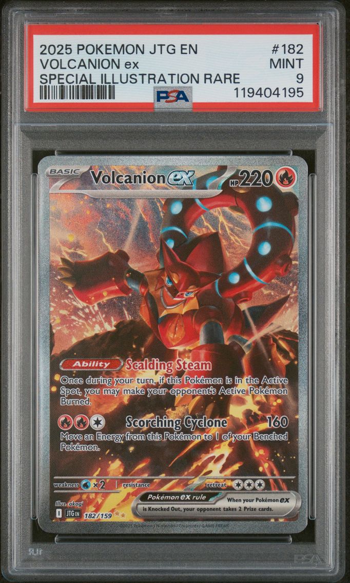 2025 #182 Volcanion EX PSA 9 Jtg EN-Journey Together