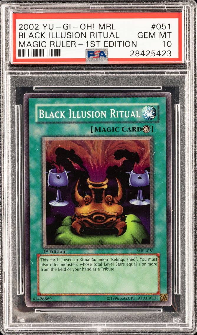 BLACK ILLUSION RITUAL MRL-051 MAGIC RULER | 1ST EDITION 2002 PSA 10