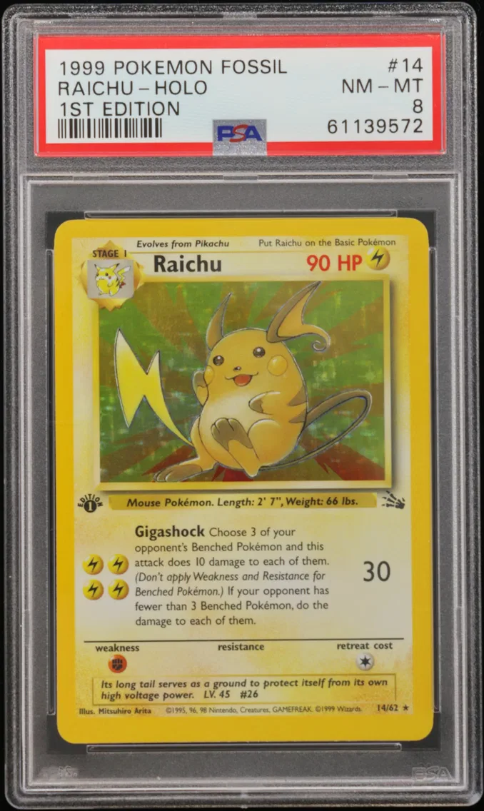 1999 #14 Raichu-Holo 1st Edition