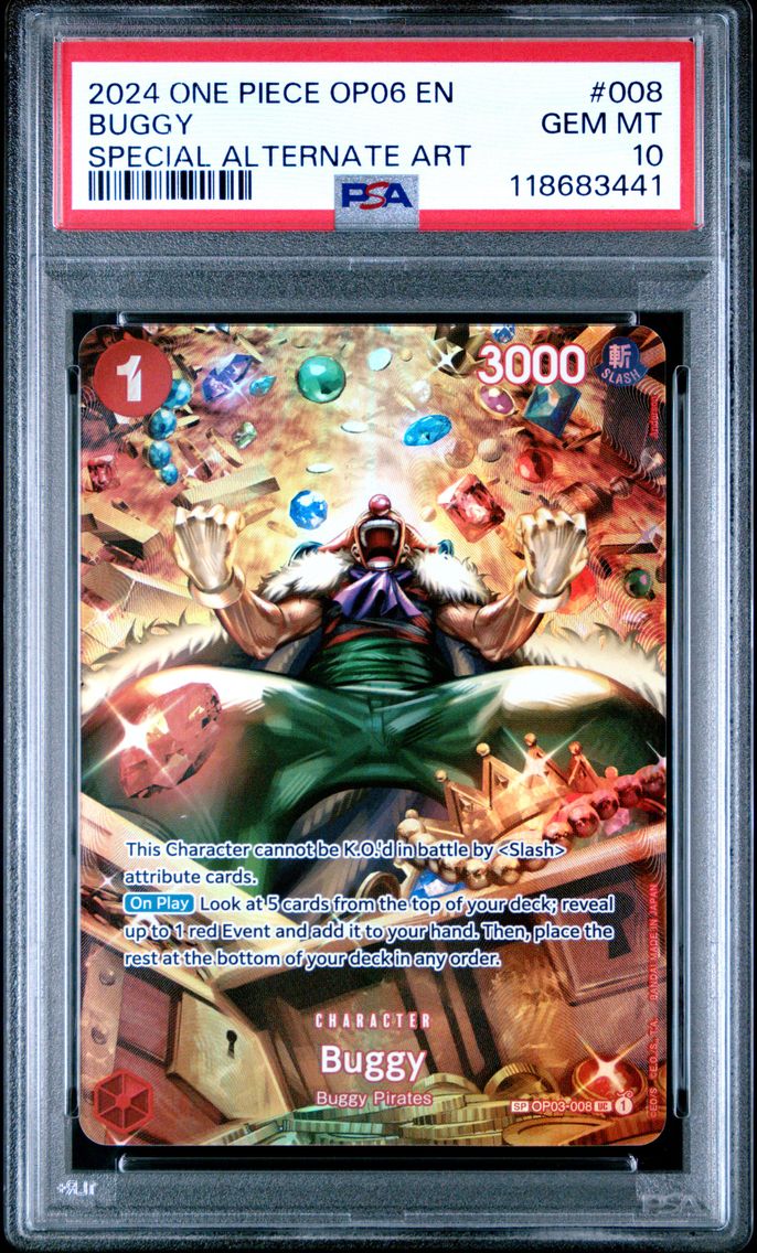 2024 #008 Buggy PSA 10 One Piece OP06-Wings of the Captain