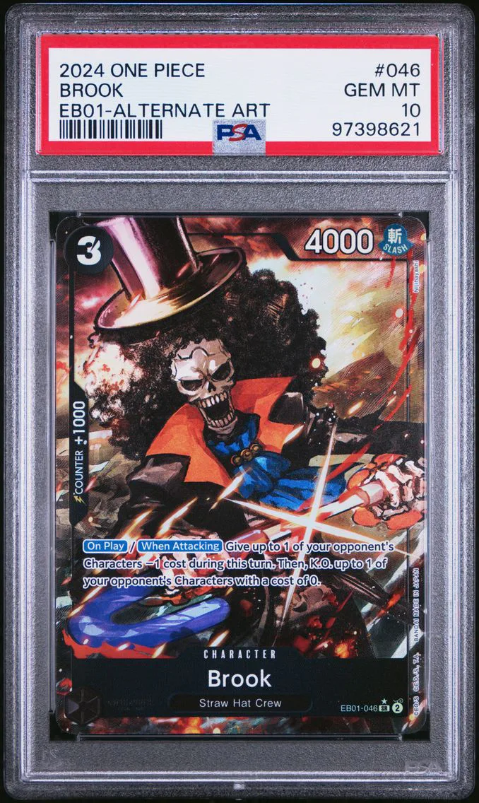 2024 #046 Brook PSA 10 One Piece EB01-Extra Booster -Memorial Collection-
