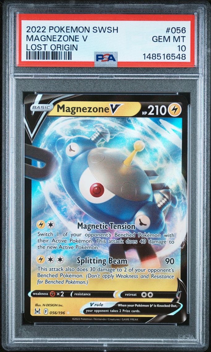 2022 #056 Magnezone V PSA 10 Sword & Shield Lost Origin Pokemon