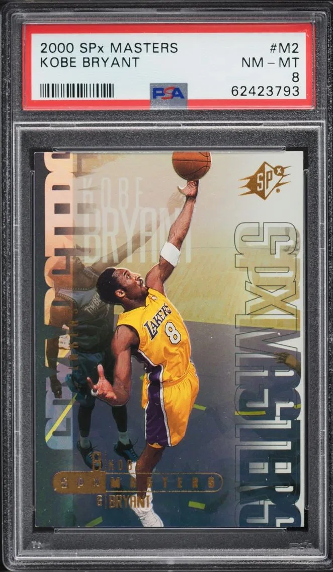 2000 #M2 Kobe Bryant PSA 8 SPx Masters