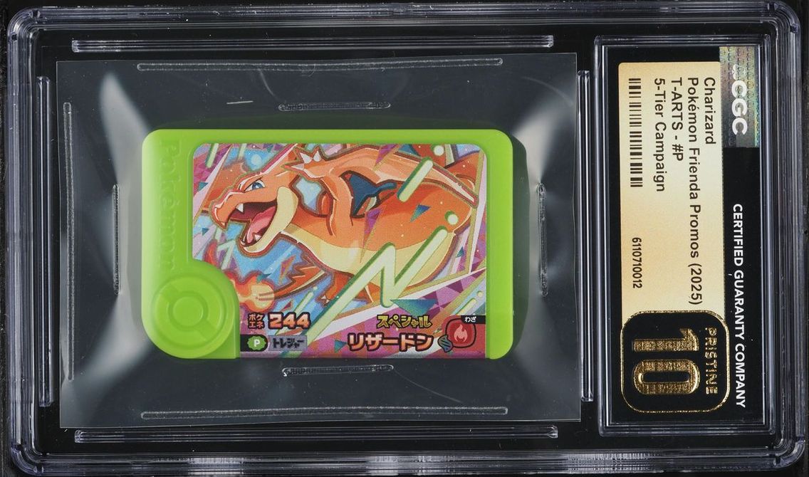 2025 Pokemon Japanese T-ARTS Frienda Promo 5-Tier Campaign Charizard #P CGC 10 PRISTINE