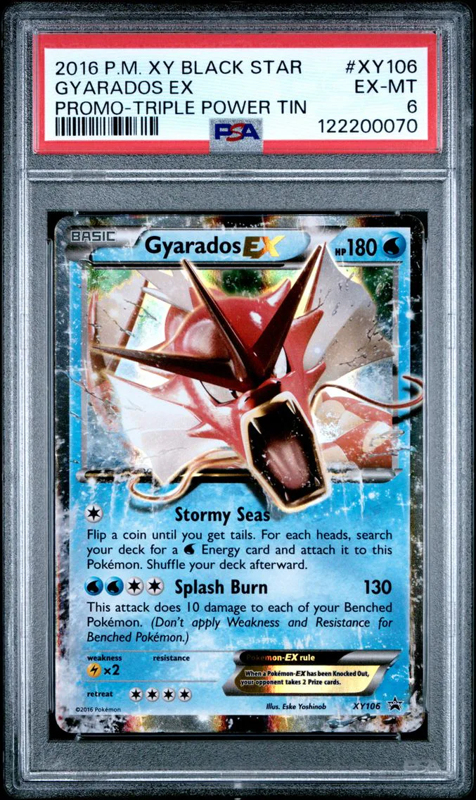 2016 #XY106 Gyarados EX PSA 6 XY Black Star Promo