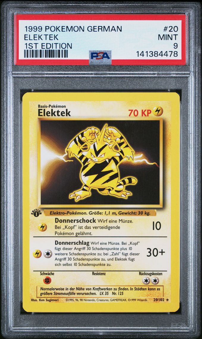1999 #20 Elektek 1st Edition PSA 9 German