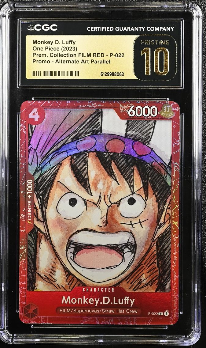 2023 #P-022 Monkey D. Luffy CGC 10 Pristine Premium Collection FILM RED (Foil) - English