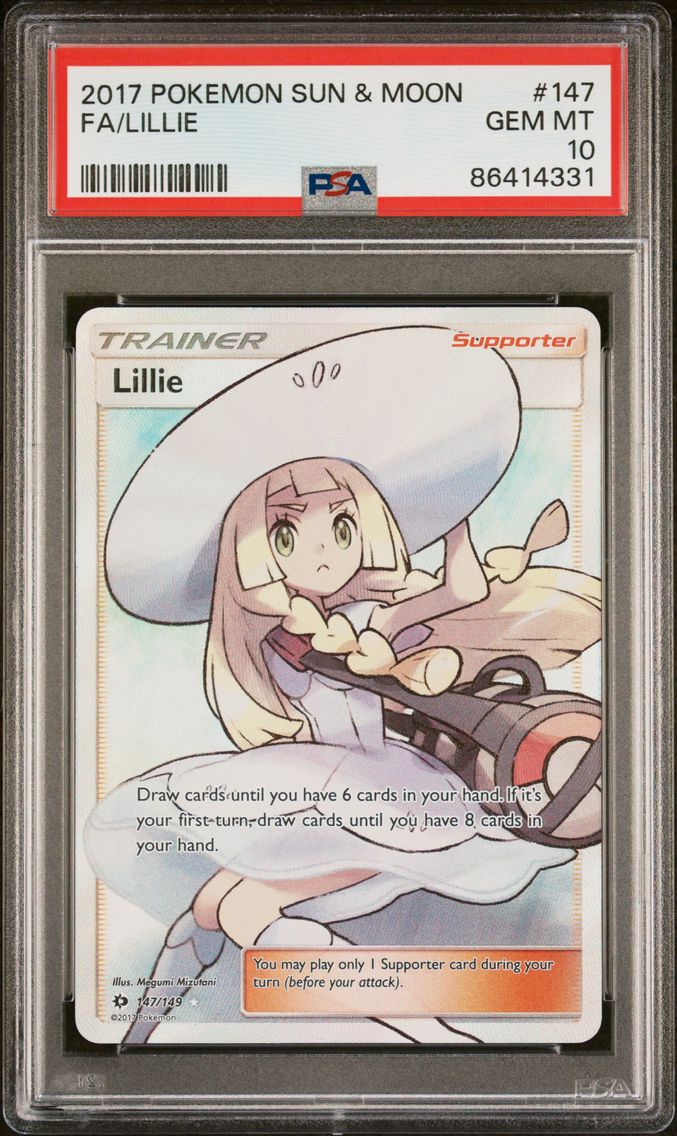 2017 #147 Full Art/Lillie PSA 10 Sun & Moon
