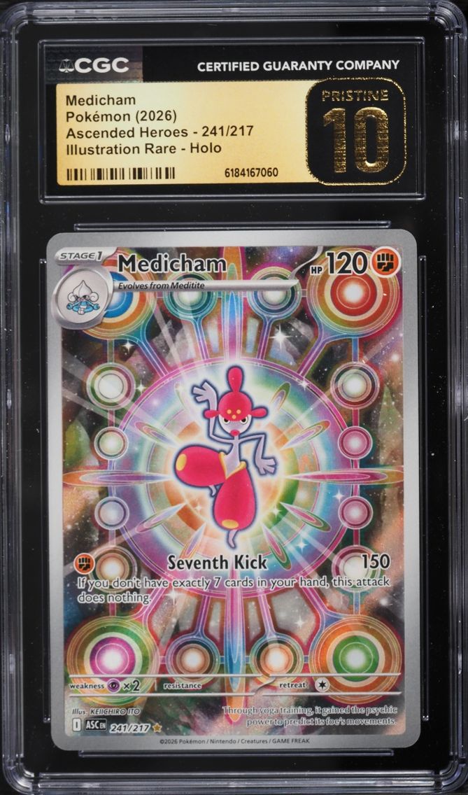 2026 #241 Medicham CGC 10 Pokemon Mega Evolution Ascended Heroes IR