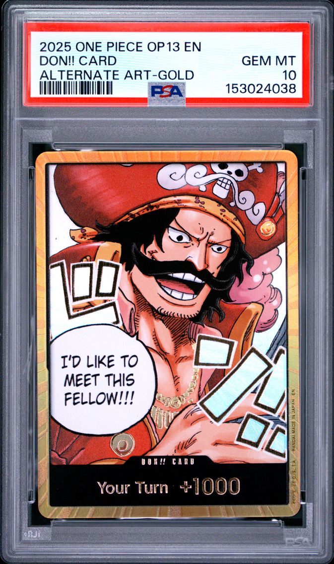 2025 #NA Don!! Card PSA 10 One Piece OP13-Carrying on His Will