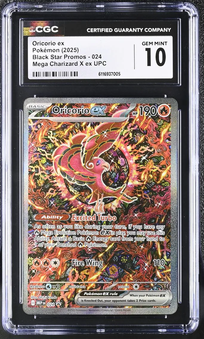 2025 #024 Oricorio ex CGC 10 Black Star Promos - Mega Evolution MEP EN - English